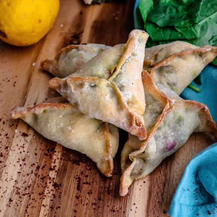 Homemade Lebanese Spinach Pies