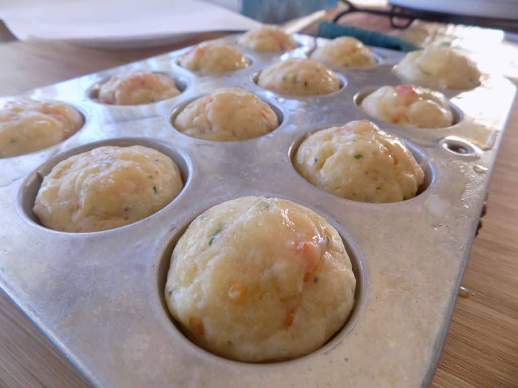 Asiago-Chive Mini Muffins