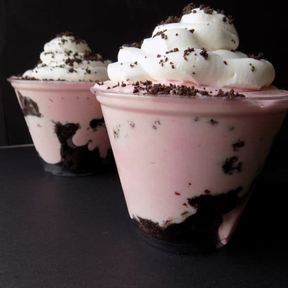 Chocolate Raspberry Mousse Cups