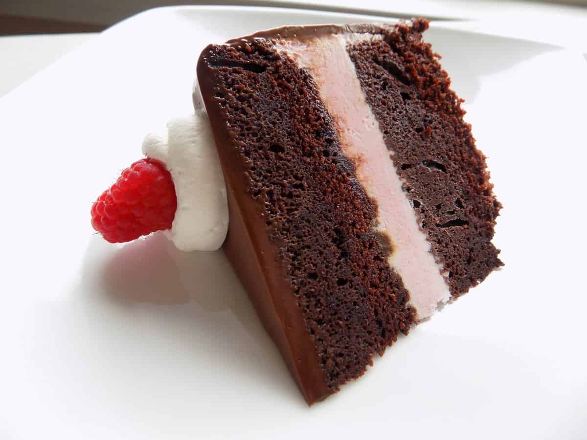 Faye's Chocolate Raspberry Mousse Cake