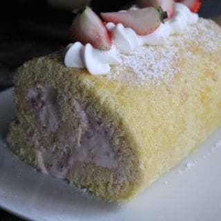 Strawberries & Cream Cake Roll