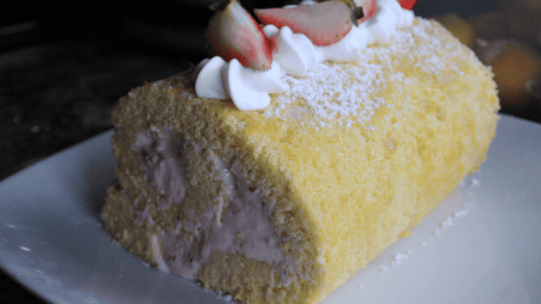 Strawberries & Cream Cake Roll