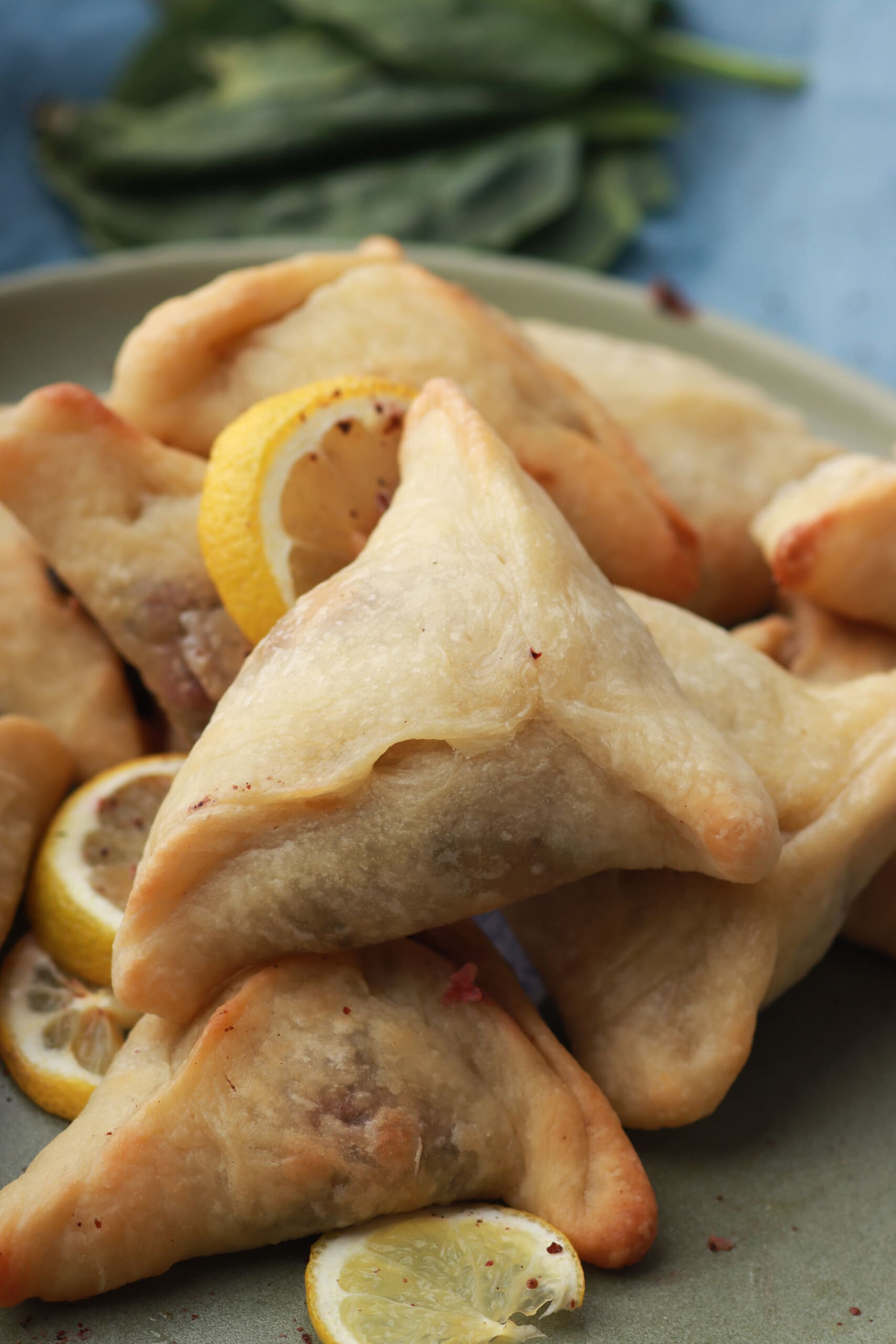 Homemade Lebanese Spinach Pies (Fatayer bi Sabanekh)