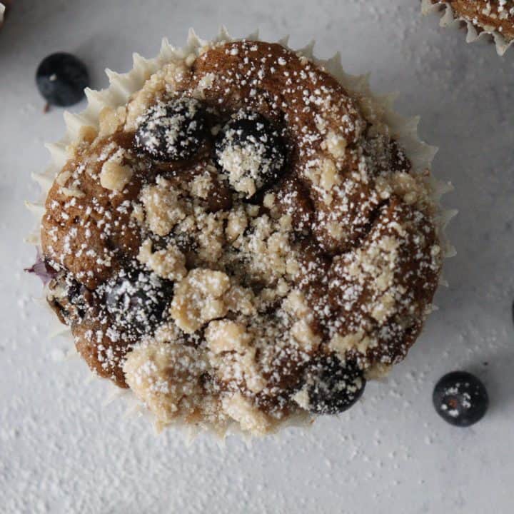 Bakery Style Jumbo Blueberry Muffins