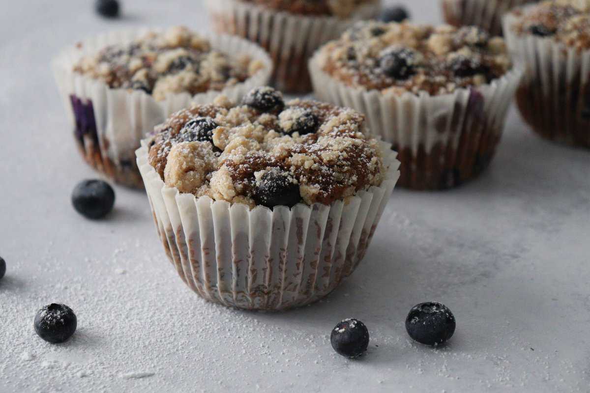 Bakery Style Blueberry Muffins