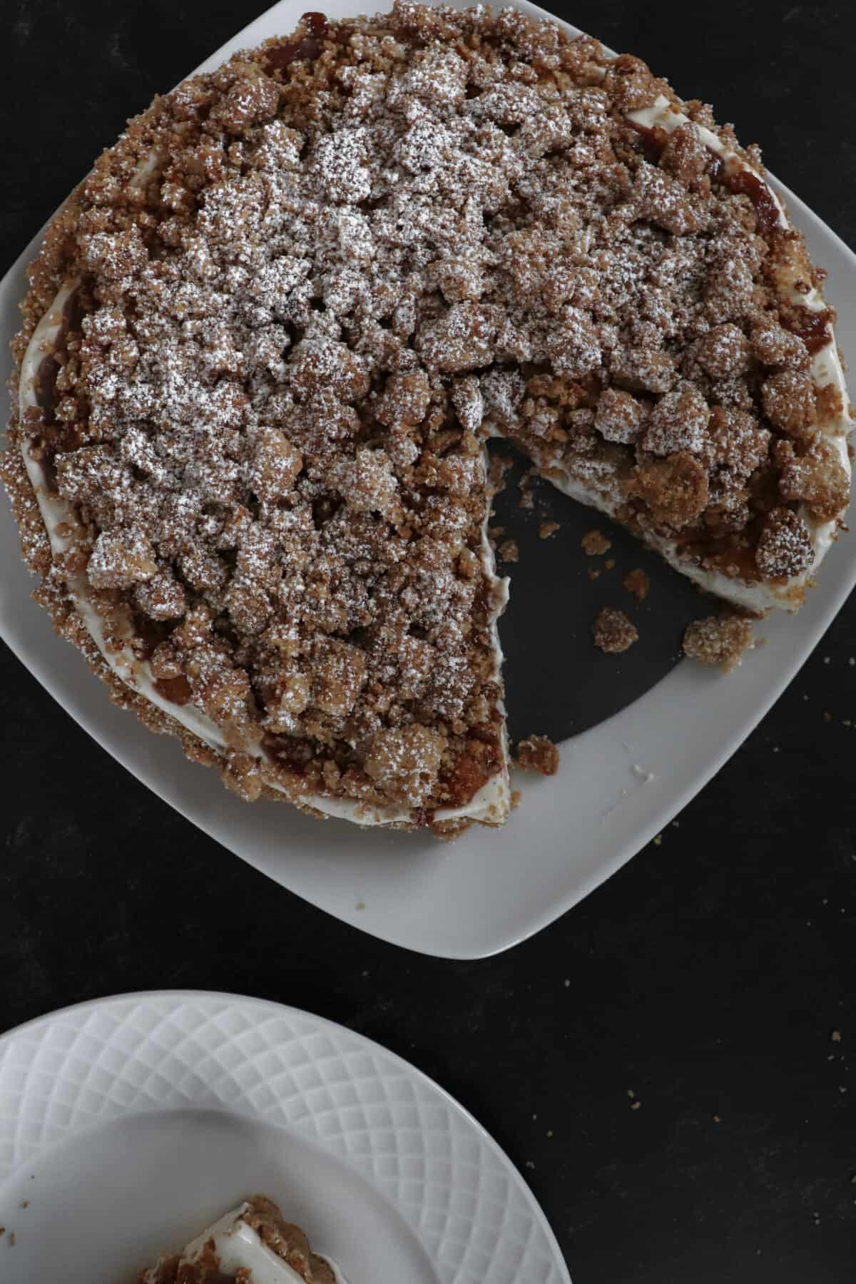 Thread Crumbles Apple Crumble Tart