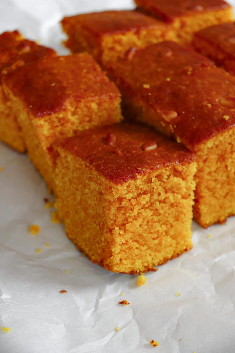 Sfouf (Lebanese Turmeric Cake)