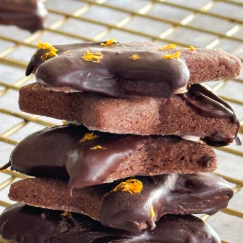 Chocolate Dipped Shortbread Cookies