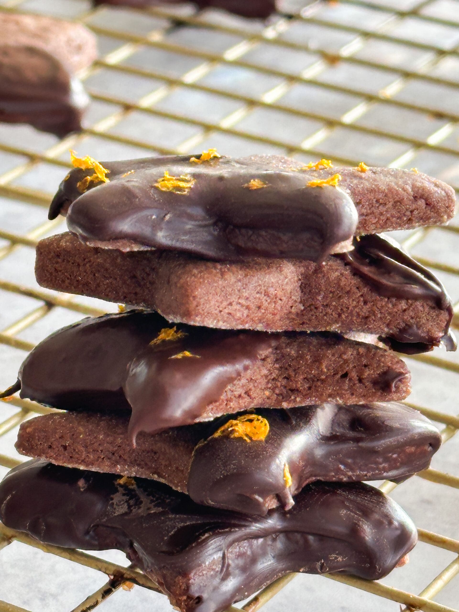 Chocolate Dipped Shortbread Cookies