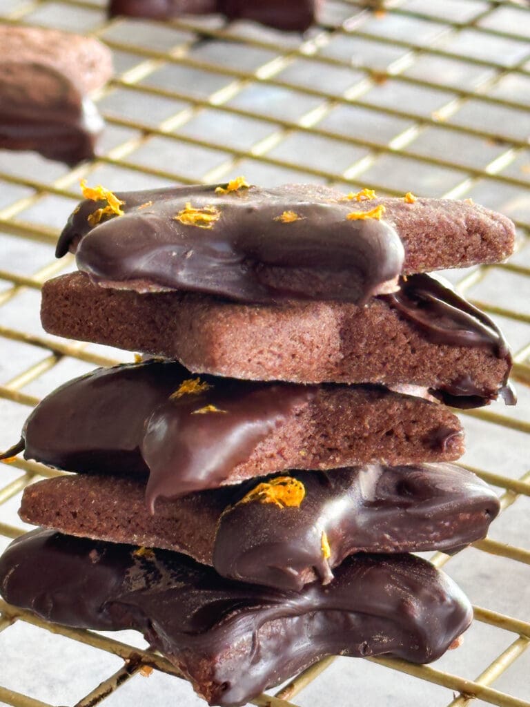 Chocolate Dipped Shortbread Cookies&nbsp;
