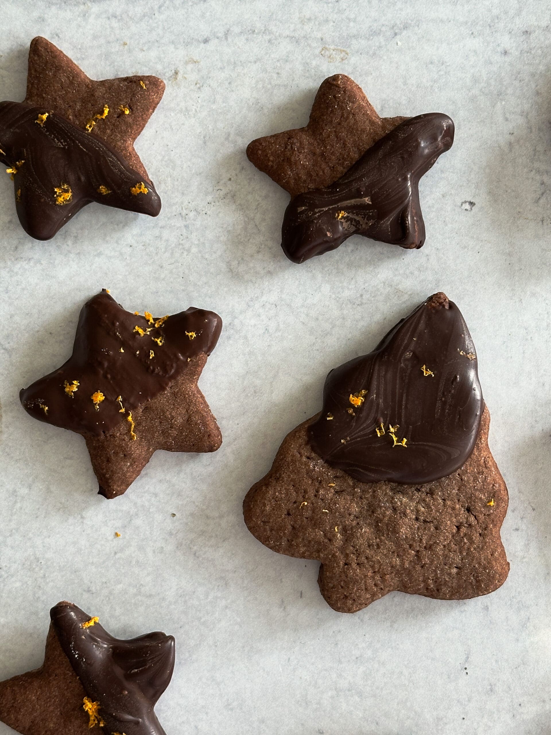 Chocolate Dipped Shortbread Cookies